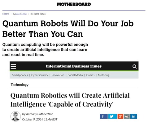 Quantum Robotics