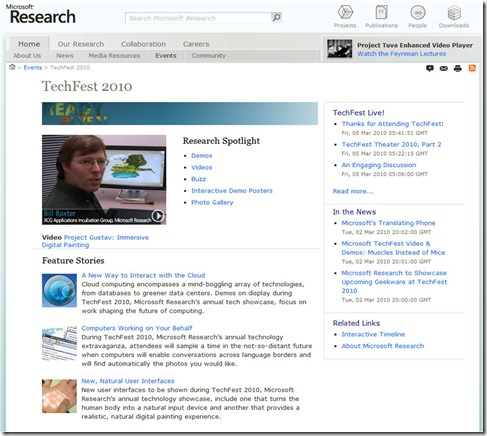 Microsoft Research Techfest
