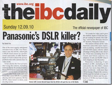 Panasonic DSLR Killer