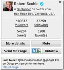 Robert Scoble Twitter account