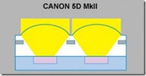 Microlentilles capteur Canon 5D II