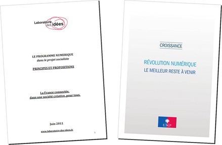 PS et UMP Presidentielle 2012 et Numerique